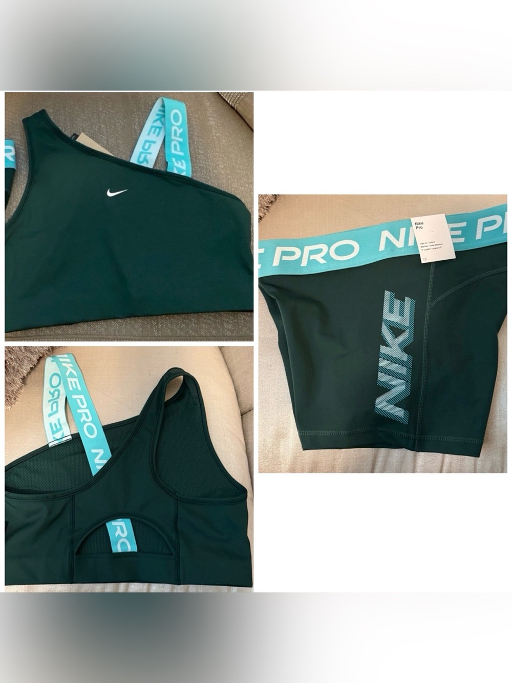 Nike Pro Matching Set Sports Bra & 3” Shorts NWT Medium/X Large